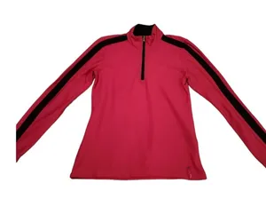 Lauren Active Ralph Lauren Pullover Top Long Sleeve Pink Black Size‎ M thumbnail 1