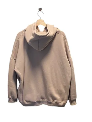 Boutique Thick Oversized Neutral Pullover Hoodie Beige Size XL Athleisure Minimalist Cute thumbnail 10