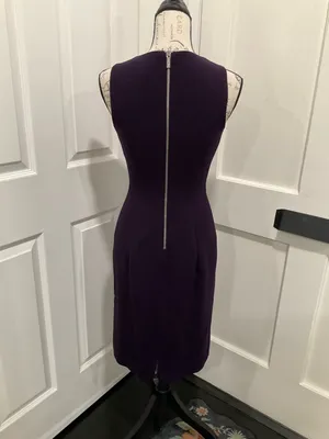 Michael Kors Vertical Zipper Back Sheath‎ Sleeveless Dress thumbnail 3