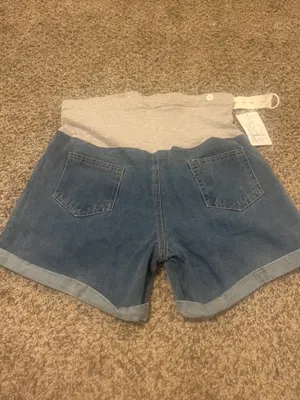 Syyh INSPIRE CHIC Women's Maternity Denim Over Belly High Waist Summer Casual with Pockets Jeans Pregnancy thumbnail 10
