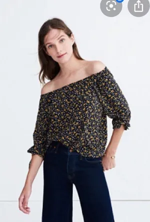 NWT Madewell off the shoulder top thumbnail 1