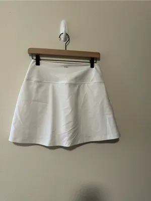 Abercrombie and fitch YPB sculptLUX Lined Wrap Skirt white nwot size medium thumbnail 4