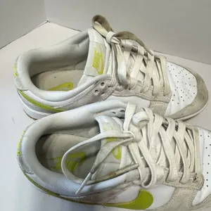 Nike Dunk Low Pro Sneakers Women’s 7.5 White & Bright Cactus Green Tennis‎ Shoes thumbnail 3