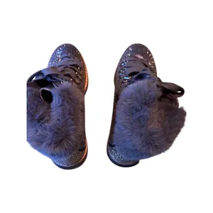 INC Lace Up Bejeweled Winter Cold Weather Boots 7.5 thumbnail 6