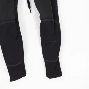 Gymshark Black Ribbed Seamless Leggings Activewear Athleisure Size S thumbnail 7