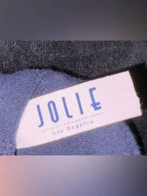 Jolie Women's Navy Wrap-Style Long Sleeve Sweater thumbnail 5
