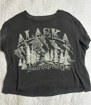 Altar'd State Cropped Graphic Tee thumbnail 1