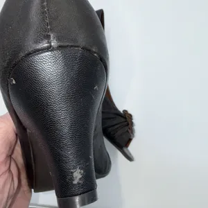 Jeffrey‎ Campbell Ibiza Lost Peep Toe Heels Black W Brown Accent Sz 9 thumbnail 7