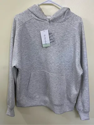 NEW Altar’d State AS Revival Super Soft Heather Gray Camo Hoodie Size Small thumbnail 1
