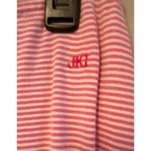 JK Intimates Pink White Striped Drawstring Capri Pajama Pants Women's Sz Small thumbnail 3