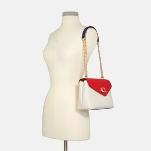 NWT Coach Red and White Leather Crossbody Bag thumbnail 2