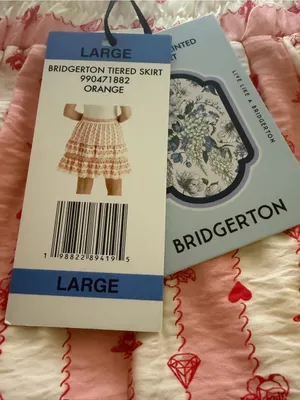 Bridgerton Tiered Mini Skirt Large‎ NWT thumbnail 8