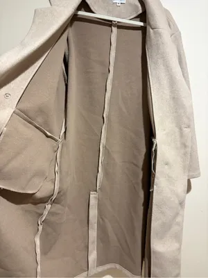 Baltic Born Anderson Double Breasted Long Coat Natural Size M/L thumbnail 5