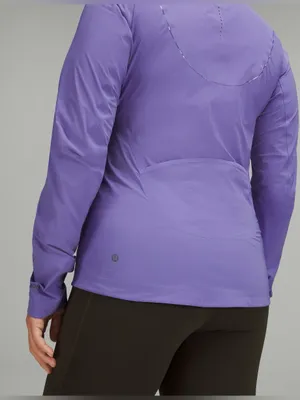 #44 NWOT Lululemon Fast And Free Windbreaker Women's Purple Active Jacket Size 4 thumbnail 3