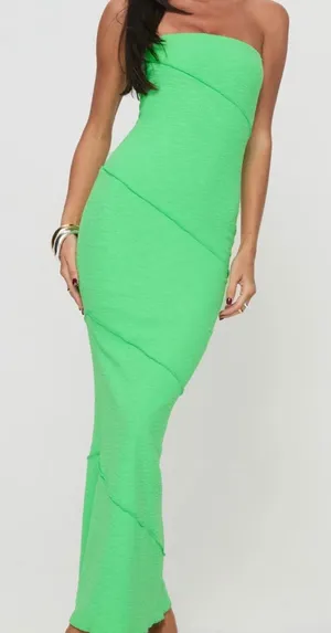 Princess Polly Oscar Dress Green thumbnail 1