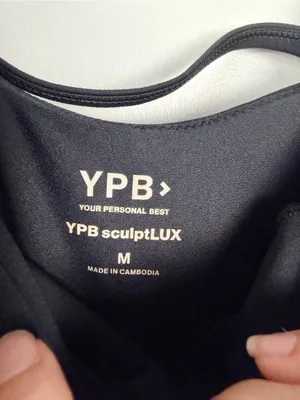 Abercrombie YPB SculptLUX One Shoulder Athletic Jumpsuit in Black - medium thumbnail 5