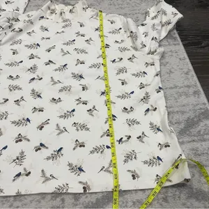 Croft & Barrow Off White Patterned Turtle Neck Long Sleeve thumbnail 10