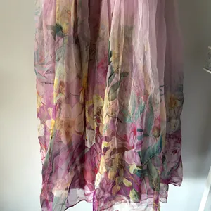 Anthropologie BHLDN Kendall High-Neck Scarf Floral Organza Maxi Dress NWT Size S thumbnail 6