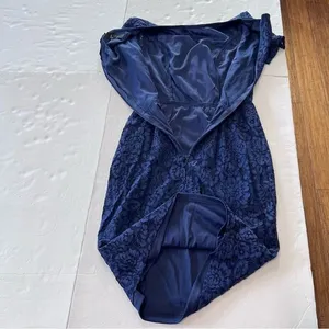 Lulus Polished to Perfection Navy‎ Blue Lace Sheath Dress MEDIUM thumbnail 7
