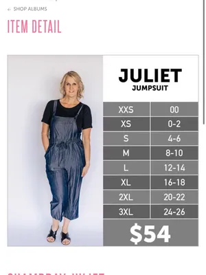 Lularoe Charcoal Gray Chambray Overalls - Casual Pull-On Jumpsuit Medium thumbnail 3