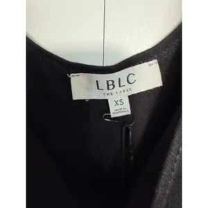 LBLC The Label Revolve Eva Dress Black Faux Wrap Midi Dress XS NEW with Tags thumbnail 6