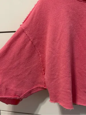 Free People Off My Mind Cropped T-Shirt Pink thumbnail 5
