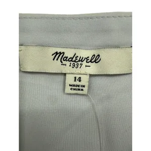 NWT Madewell Womens Silk Camisole Overlay Slip Dress‎ Fog Grey Size 14 Feminine thumbnail 3