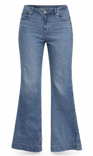 American Eagle High Rise Flare womens sz 10 medium wash denim jeans 33x29 thumbnail 1