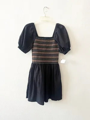 Madewell Poplin Puff Sleeve Smacked‎ Dress NEW Small thumbnail 5