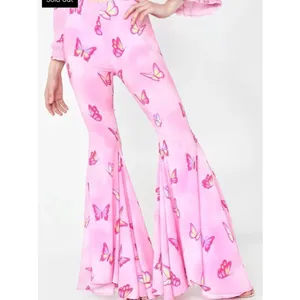 Sugar Thrillz Pink Butterfly Print Flare Pants thumbnail 7