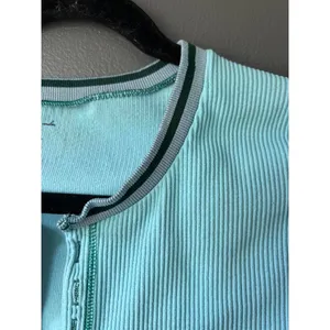 Urban Outfitters Out From Under Light Blue Ribbed Long Sleeve Crop Top XL thumbnail 9