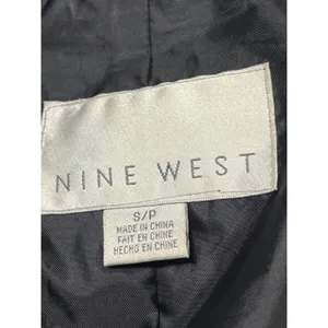 Nine West Womens‎ Black Belted Trench Coat Jacket EM42021-BLK Small thumbnail 9