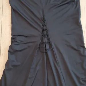 Tiger Mist Black Maxi Skirt With Front Cut thumbnail 6