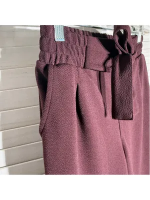 Hot Kiss vintage pants high rise wide leg burgundy mod 90s grunge preppy academy thumbnail 6