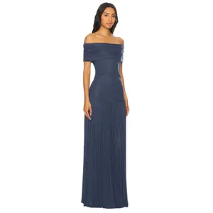 LIONESS Field Of Dreams Dress in Navy Small New Womens Maxi Gown thumbnail 2