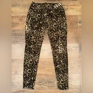 Jennifer Lopez Cheetah Print Skinny Jeans thumbnail 3