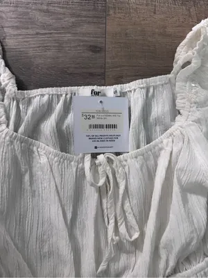 NWT $32 Nectar Clothing • Crop Top • White • Small thumbnail 6