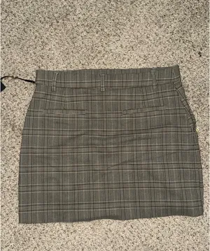 Plaid pleated mini skirt Gray Size M thumbnail 4