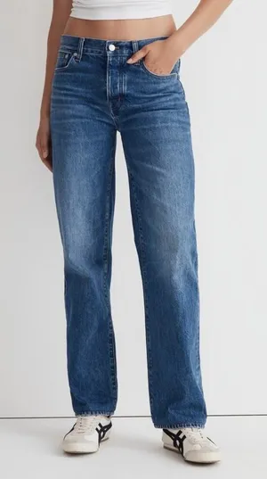 Madewell Low Slung Straight Jeans High Waist Relaxed Slouchy Womens Size 29 thumbnail 1