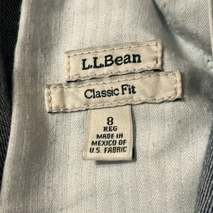 L.L. Bean Denim A-Line Skirt Classic Fit Size 8 thumbnail 4