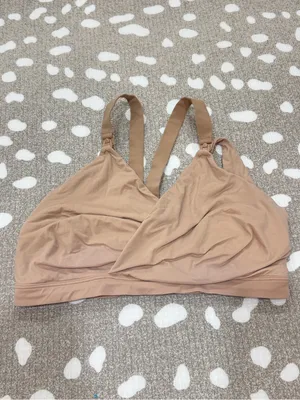Spanx Bra-llelujah Nursing Bra breastfeeding wireless Racerback Cafe AuLait Nude thumbnail 2