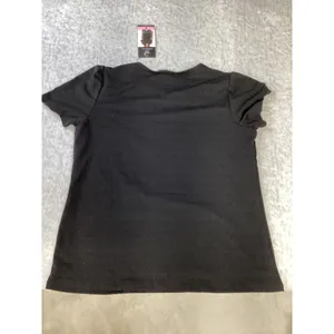 Rafaella Womens Black Pointelle Puff Sleeve Crew Neck‎ Top RSKSD000 Small NWT thumbnail 5