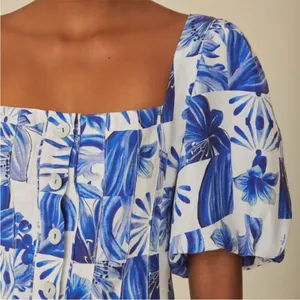 Farm Rio Garden Tiles Mini Dress thumbnail 9