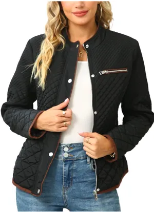 Quilted Jacket Black thumbnail 1