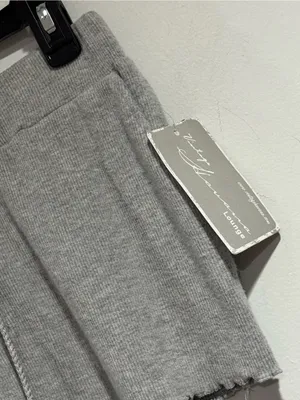 Vintage Havana shorts Gray Lace Up Ribbed Knit medium new thumbnail 4