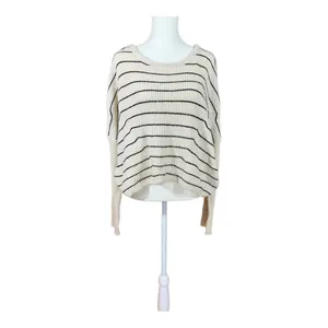 Urban Outfitters Crew Neck Slouch Crop Stripe Knit Sweater Size M A35 thumbnail 2