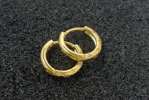 Star Small Hoop Earrings for Women Men Streetwear Unisex Earrings thumbnail 4