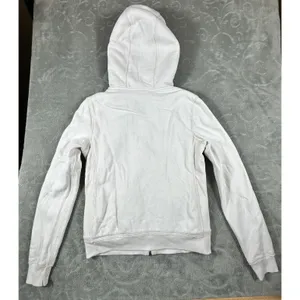 Abercrombie & Fitch Vintage Y2K Spellout Zip Up Hoodie Womens XS Sherpa Lined thumbnail 6
