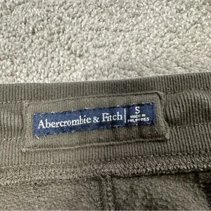 Abercrombie & Fitch Sunday Jogger Logo Sweat Pants Pull On Mid Rise in Green S thumbnail 9