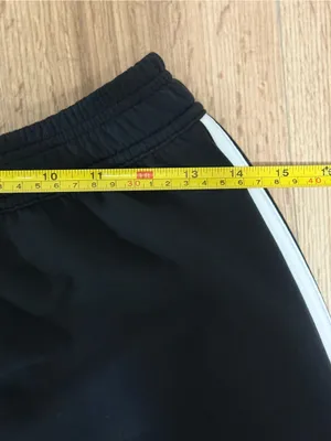 adidas Black Track‎ Pants with White Side Stripes thumbnail 4